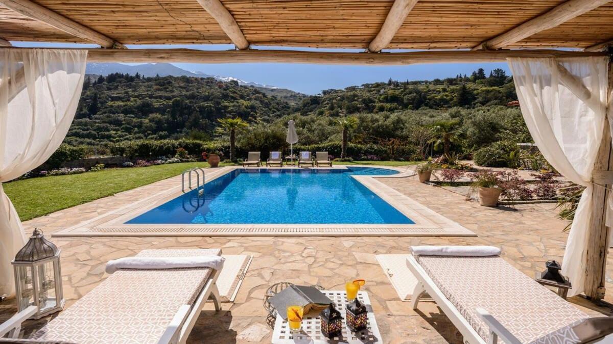 Chania Secluded Gem - Kallithea Private Pool Villa Pemonia Luaran gambar